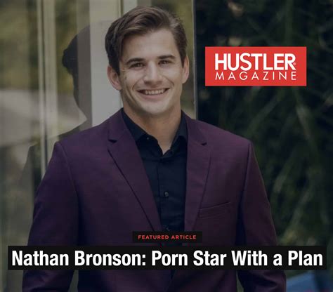 nathan bronson|Leading Man Nathan Bronson Gives Hustler Mag Exclusive .